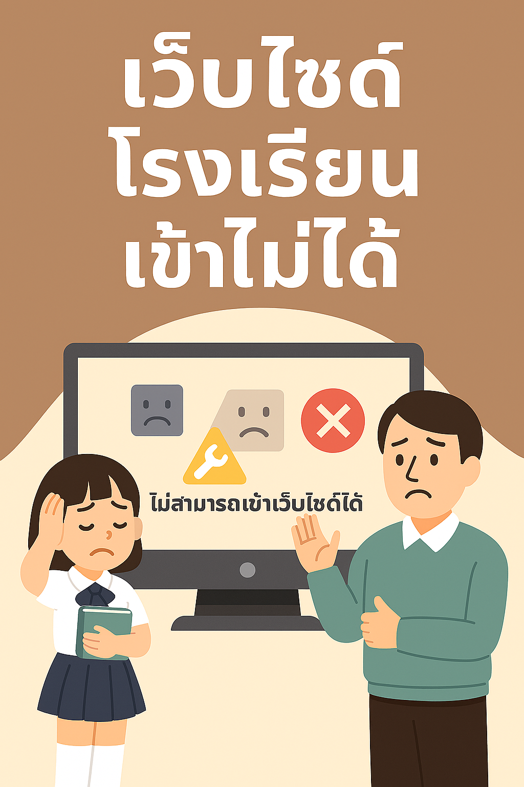 เว็บไซต์โรงเรียน เข้าไม่ได้